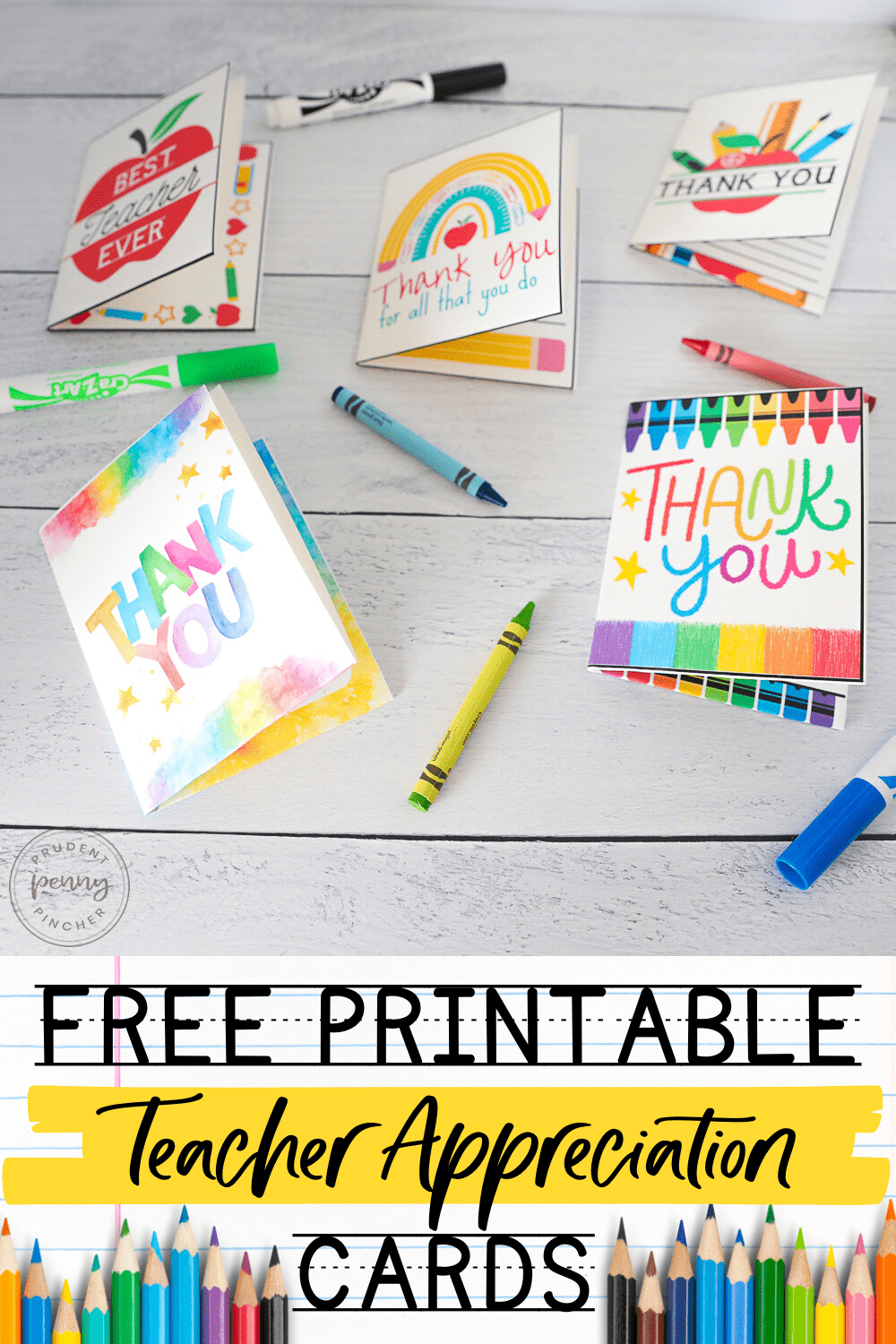 10 Free Teacher Appreciation Card Printables - Prudent Penny Pincher with regard to Free Printable Appreciation Cards For Teachers