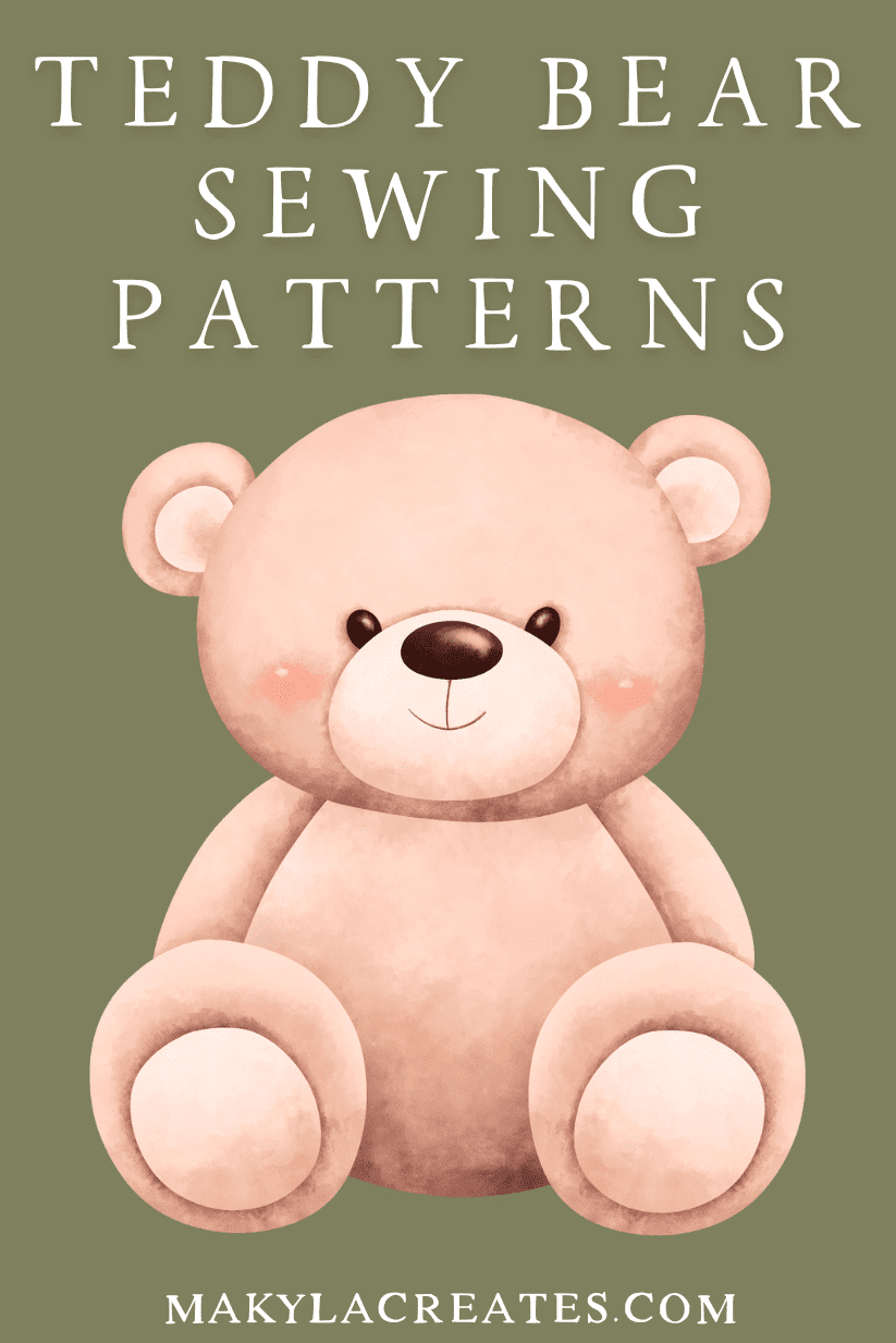 10+ Teddy Bear Sewing Patterns - Makyla Creates regarding Free Printable Teddy Bear Patterns
