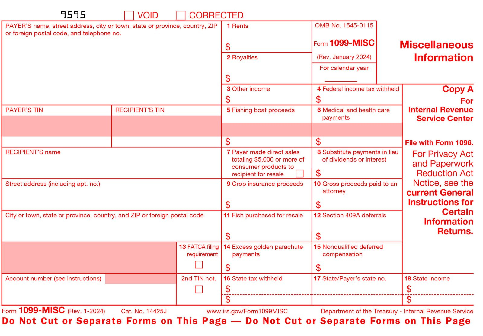 1099 Misc Form And Other Tax Forms Online Only At Stubcreator throughout Free Printable 1099 Misc Forms