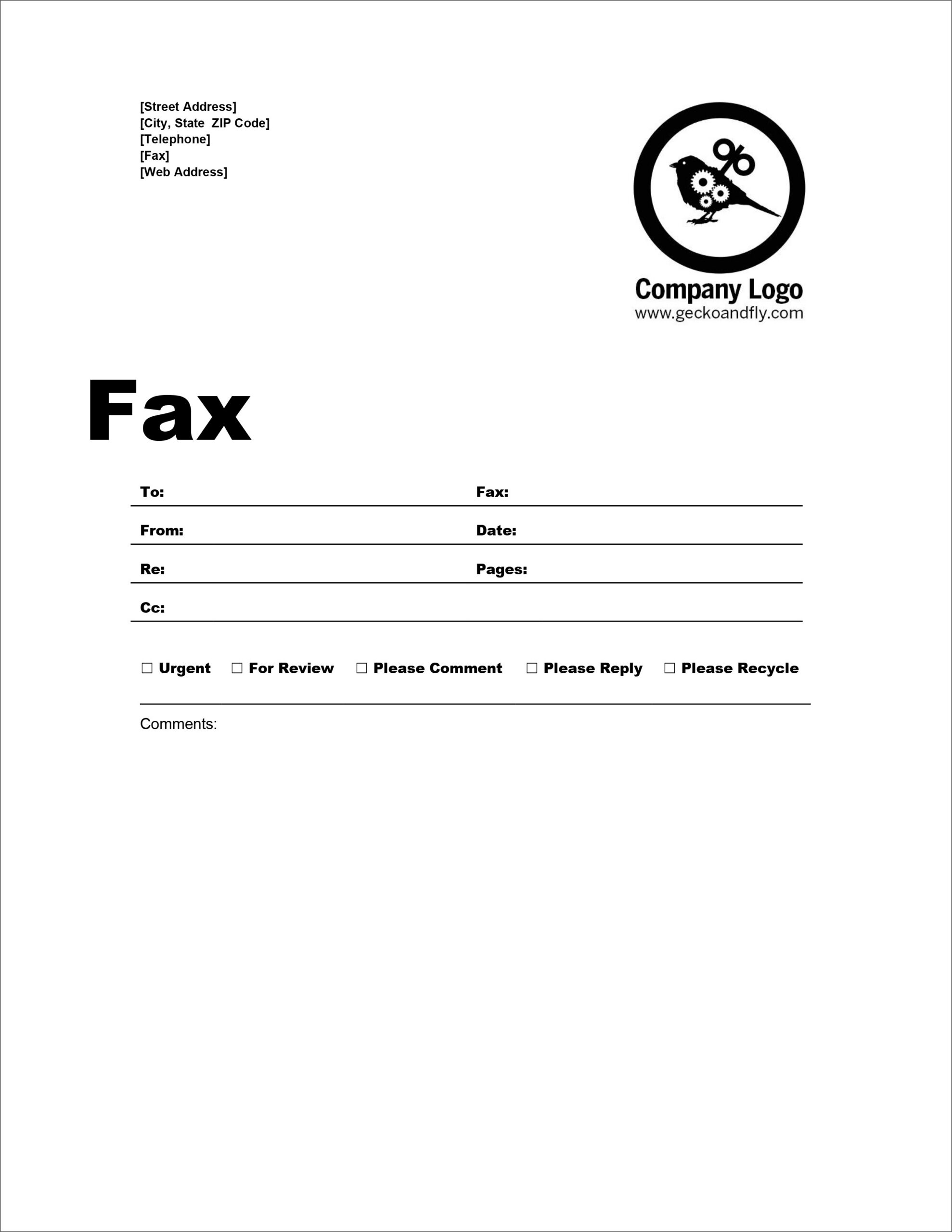 20 Free Printable Fax Cover Sheets And Templates regarding Best Free Printable Fax Cover Sheet