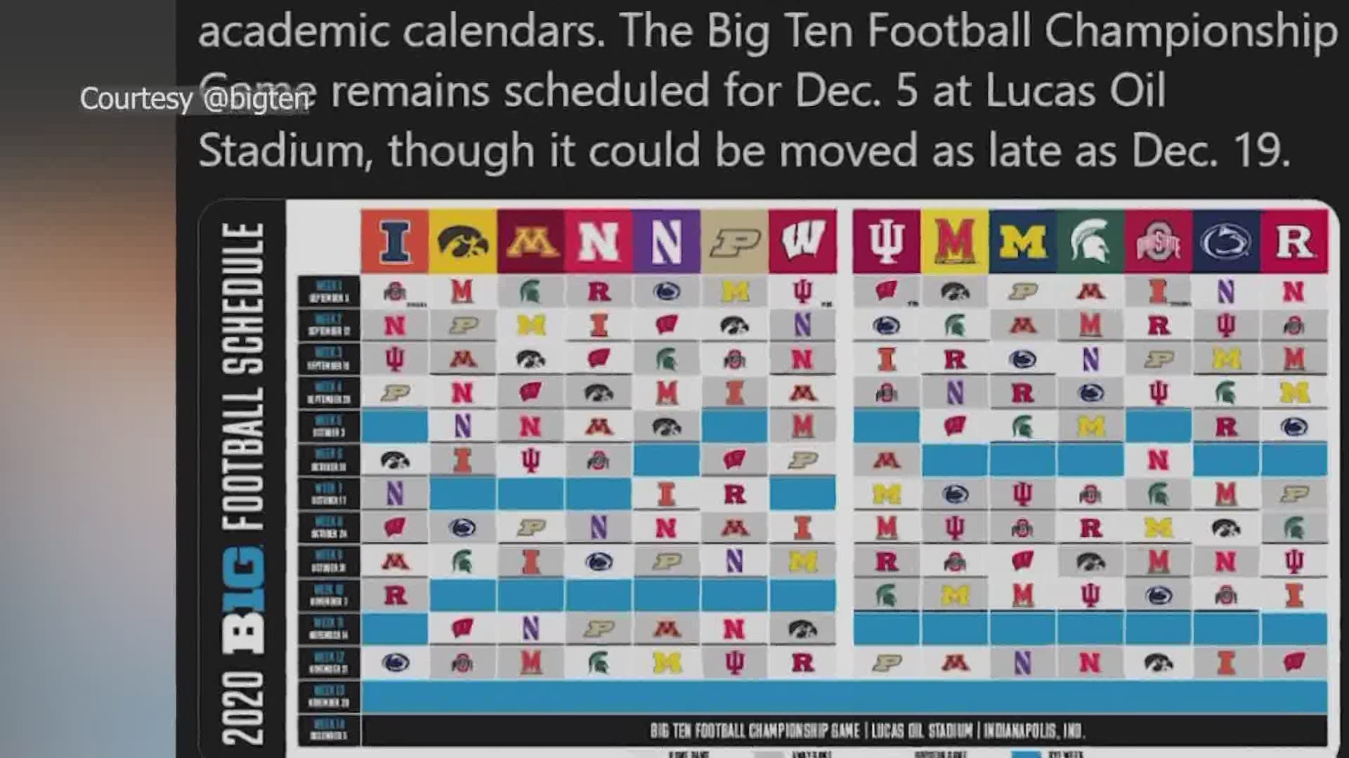 2020 Iowa Hawkeyes Football Schedule Released for Iowa Hawkeye Football Schedule Printable