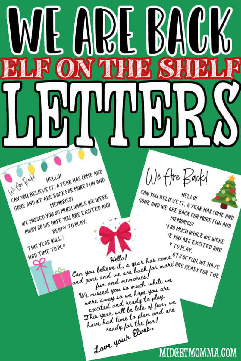 21 Free &amp;quot;We Are Back&amp;quot; Elf On The Shelf Arrival Letters Printables pertaining to Elf on the Shelf We&amp;amp;#039;re Back Letter Free Printable