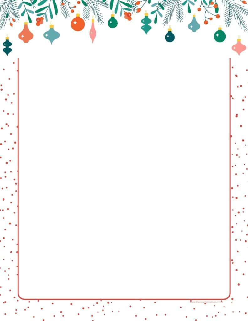 30+ Free Printable Christmas Border Printable Templates - The intended for Free Printable Christmas Border Clipart