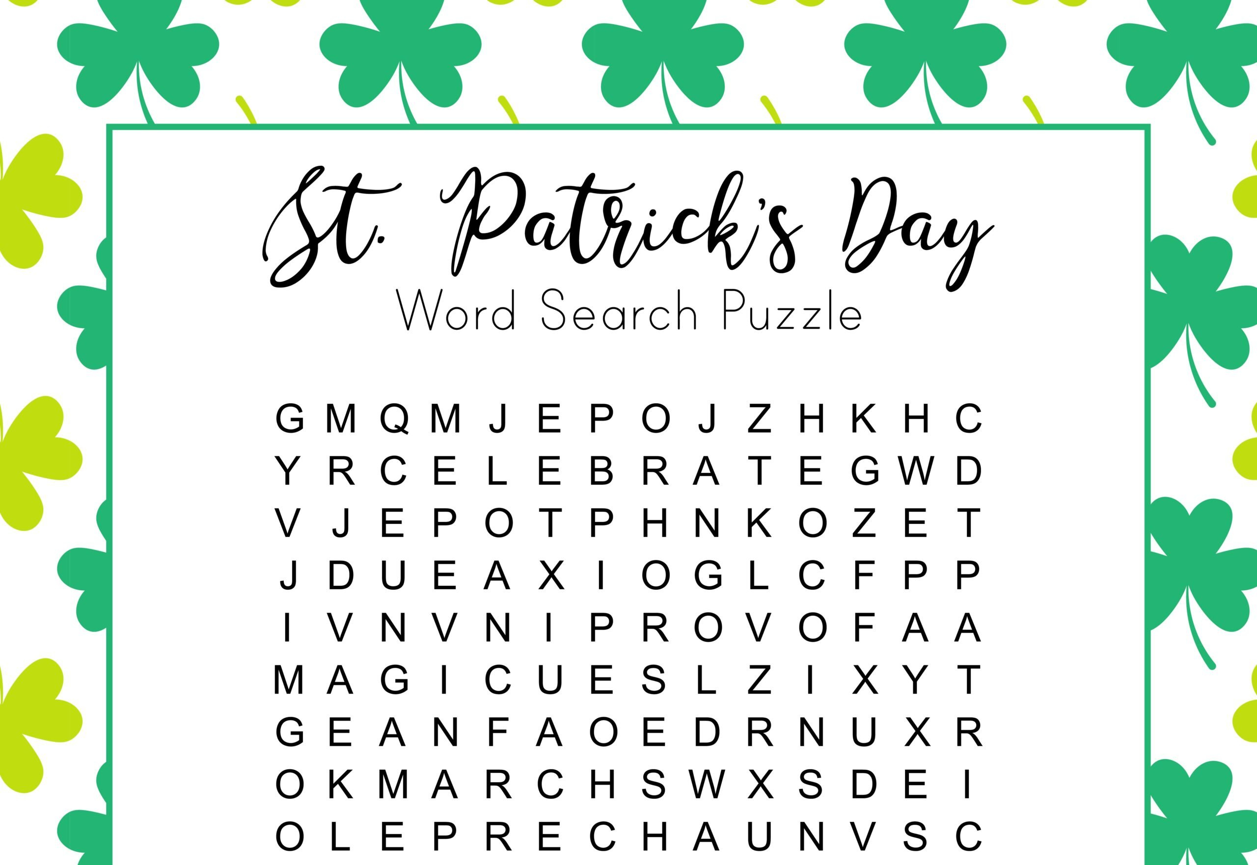 30 Free St. Patrick'S Day Printables For Kids - Saving Talents within Free St Patricks Day Printables