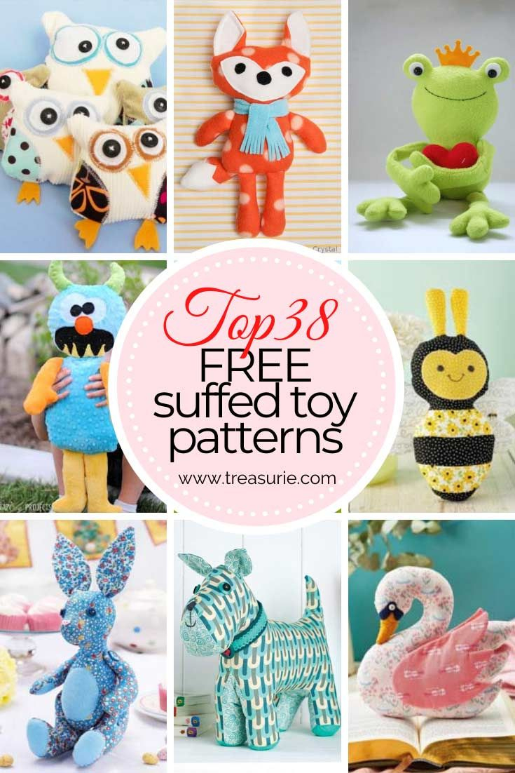 37+ Free Stuffed Animal Patterns To Sew Treasurie with regard to Free Printable Soft Toy Sewing Patterns
