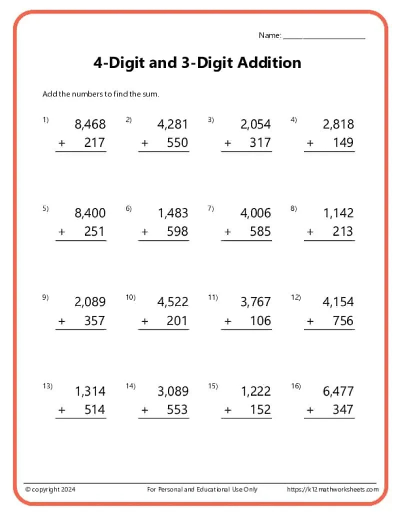 3Rd Grade Addition Worksheets within Printable Worksheets For 3Rd Graders