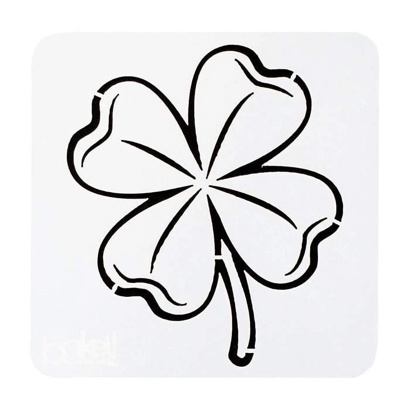 4 Leaf Clover Stencil Printable - Printable Party Favors within Four Leaf Clover Stencil Printable