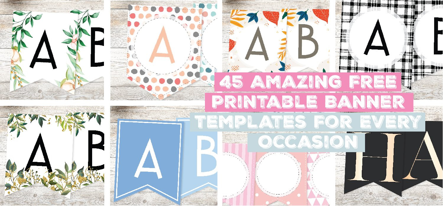 45 Amazing Free Printable Banner Templates For Every Occasion for Free Printable Banner Maker Online