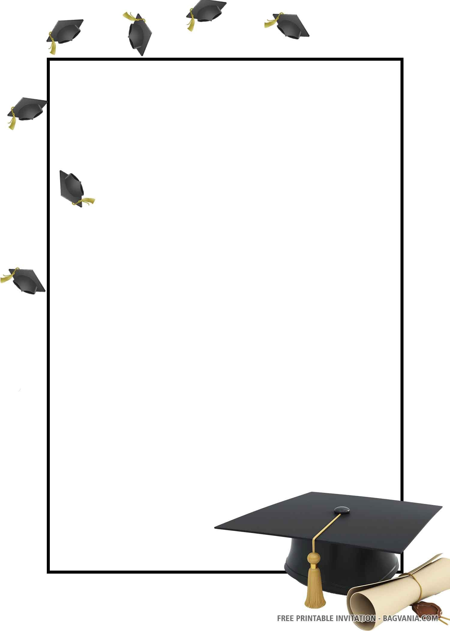 7 Graduation Card Ideas | Graduation Party Invitations, Graduation pertaining to Printable Blank Graduation Invitation Template