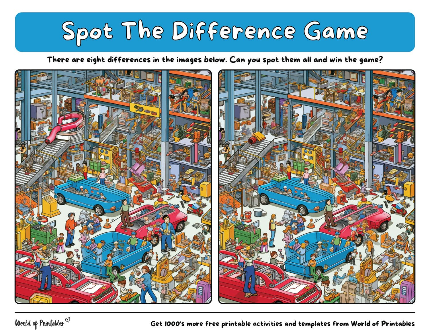 75 Difficult Spot The Difference Games - World Of Printables for Printable Spot the Difference For Adults