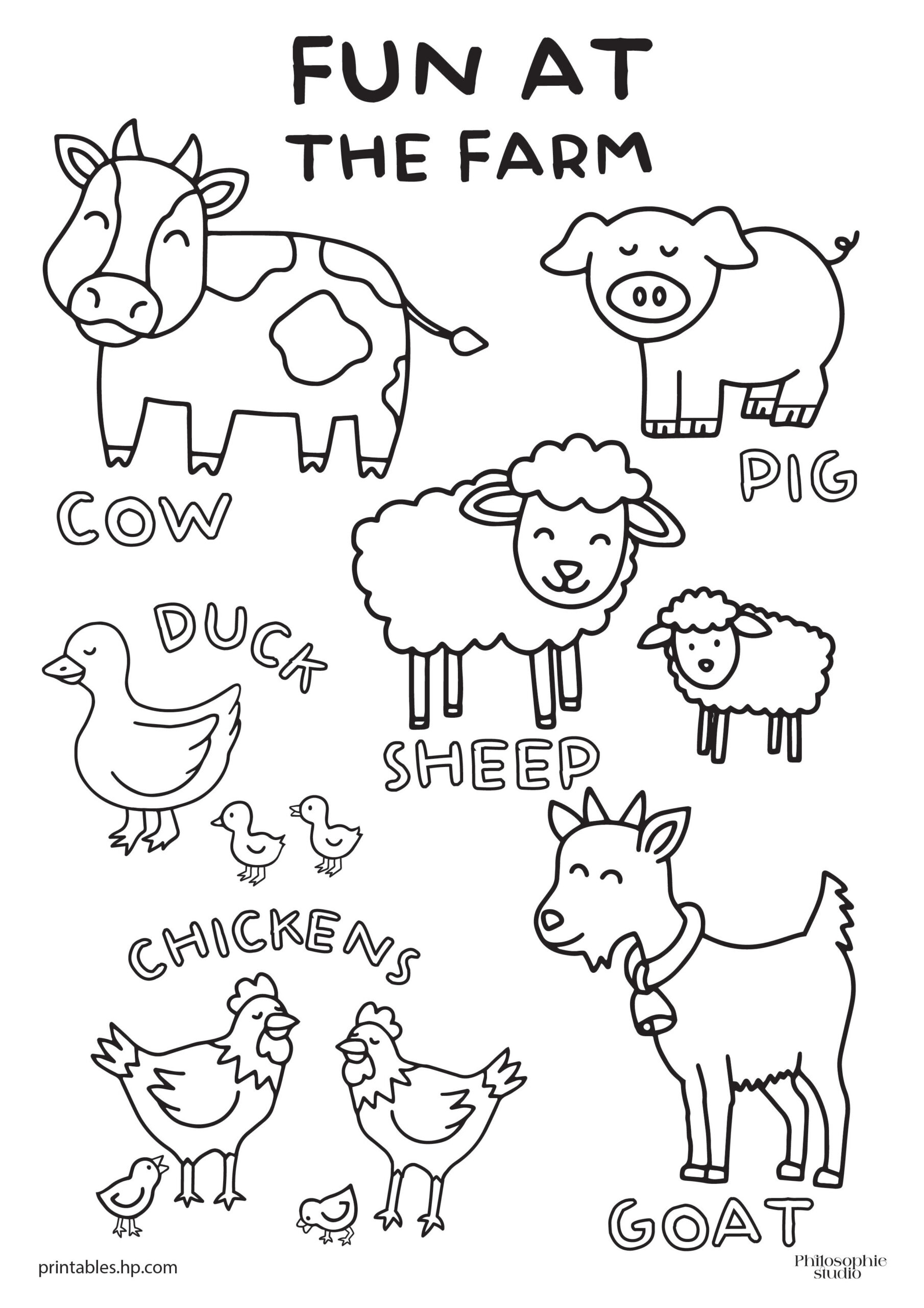 Back To School | Fun At The Farm | Printables - Free Coloring regarding Printable Farm Activities For Preschoolers
