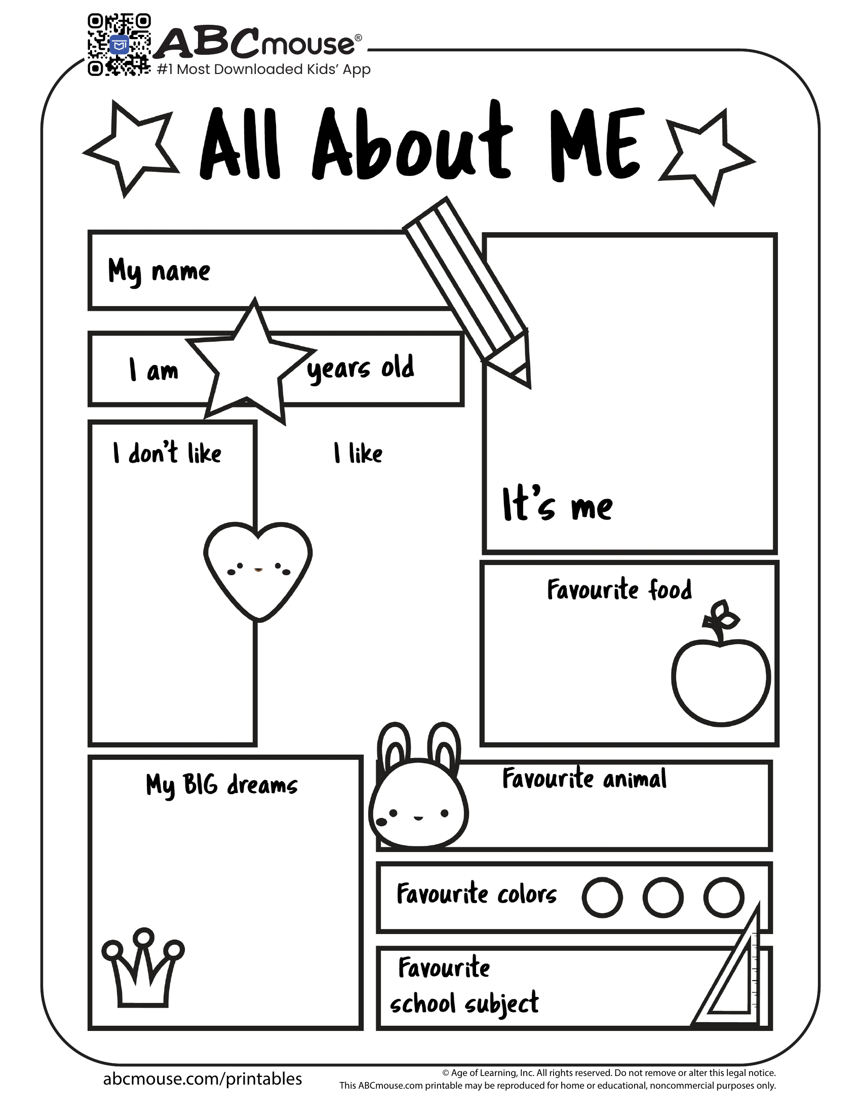 Back To School Worksheets For Kids | Abcmouse regarding Free Teacher Resources Printables