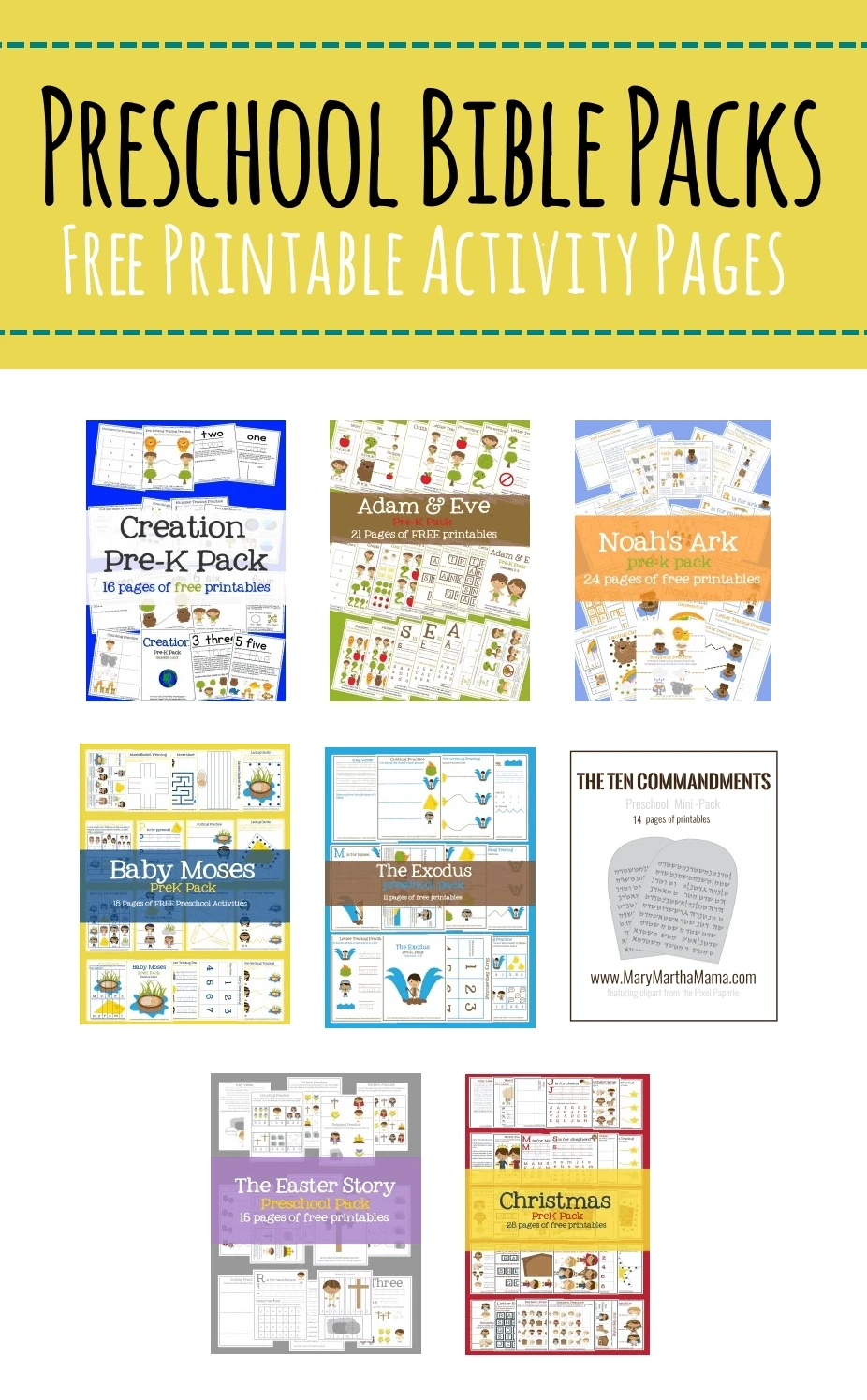 Bible Lessons For Kids – Mary Martha Mama throughout Free Printable Bible Stories For Preschoolers