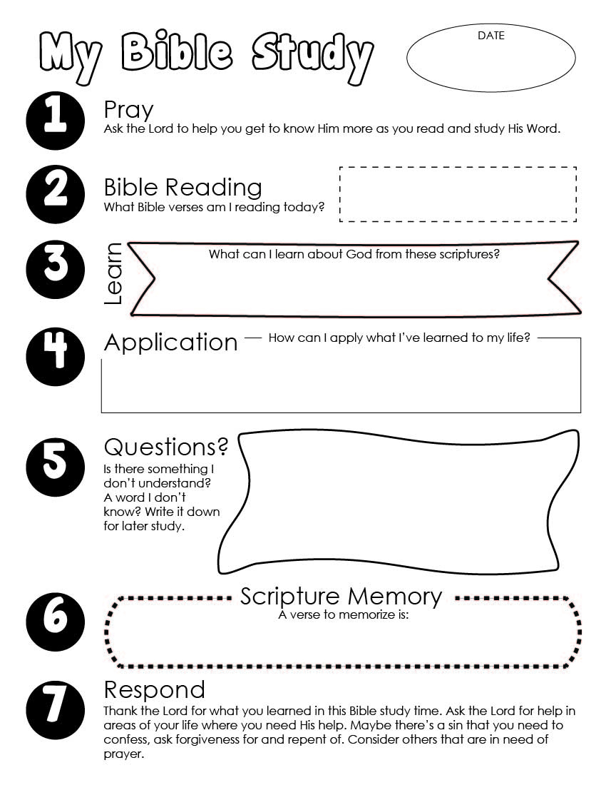 Bible Study Guide For Kids Free Printable - Wildly Anchored regarding Free Bible Study Lessons Printable