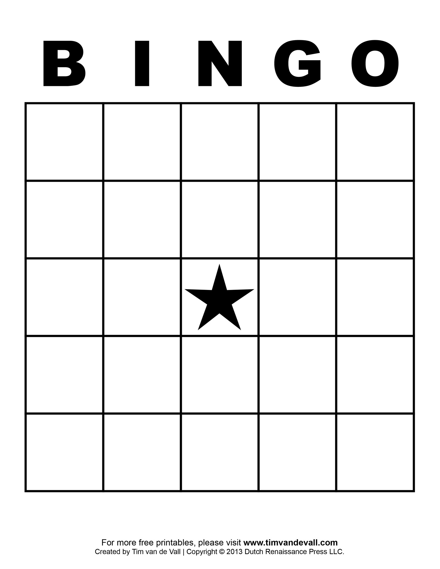 Blank Bingo Template - Tim&#039;S Printables with regard to Blank Bingo Card Template Printable
