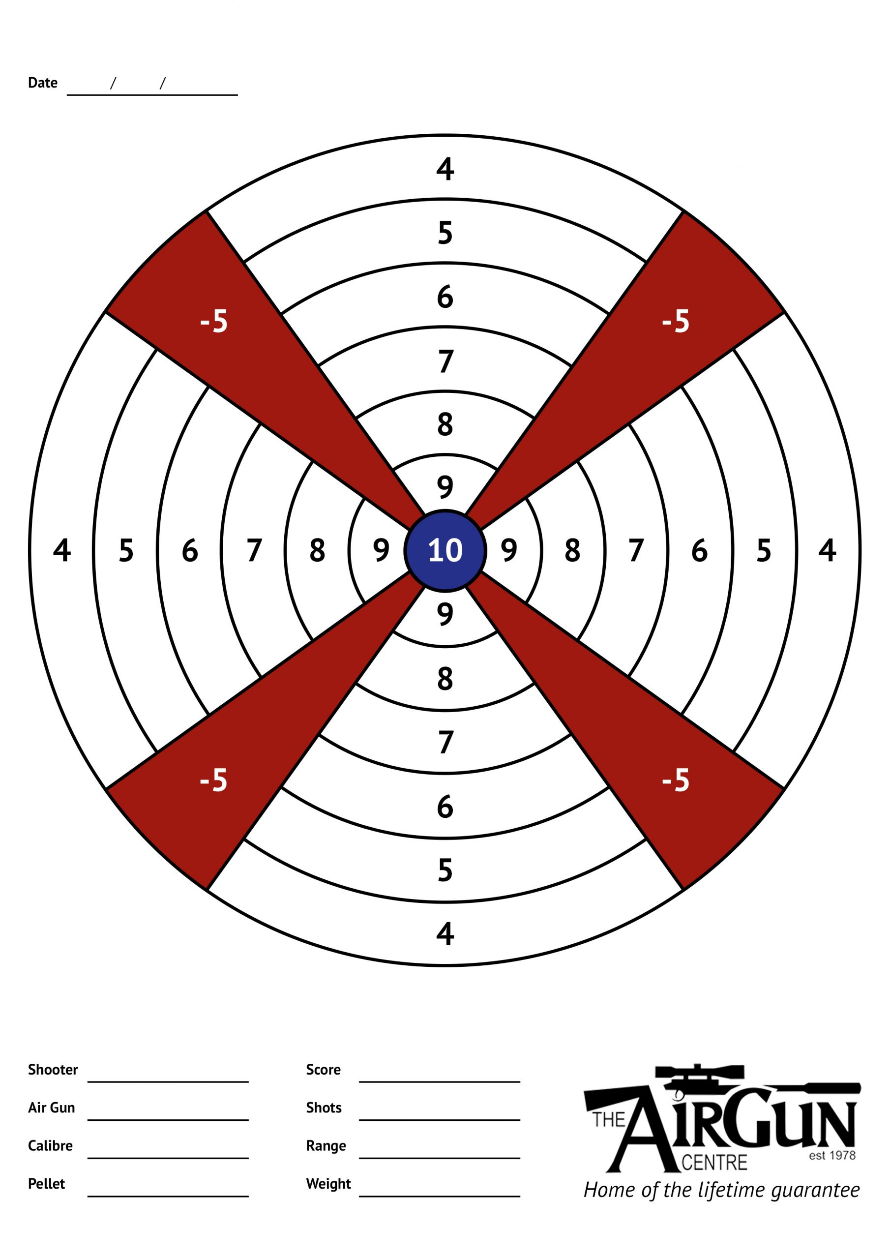 Cardboard Targets Free Printable Air Rifle Targets (A4, 17Cm regarding Printable Targets For Air Rifles