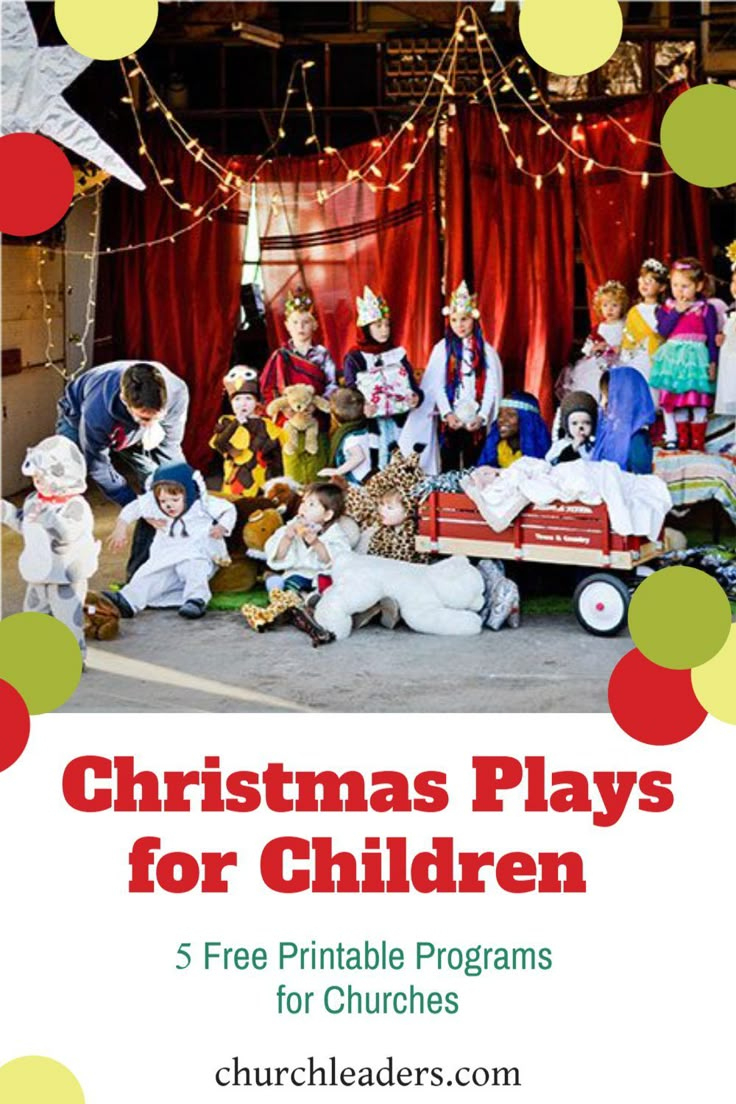 Children'S Christmas Plays For Church: 5 Free Programs for Free Printable Christmas Plays For Church