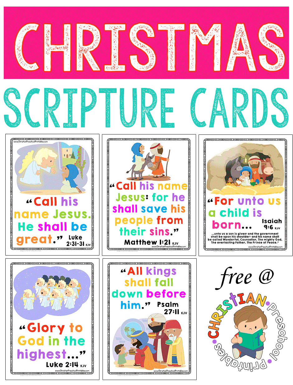 Christmas Bible Verse Cards - The Crafty Classroom regarding Free Printable Christmas Bible Verses
