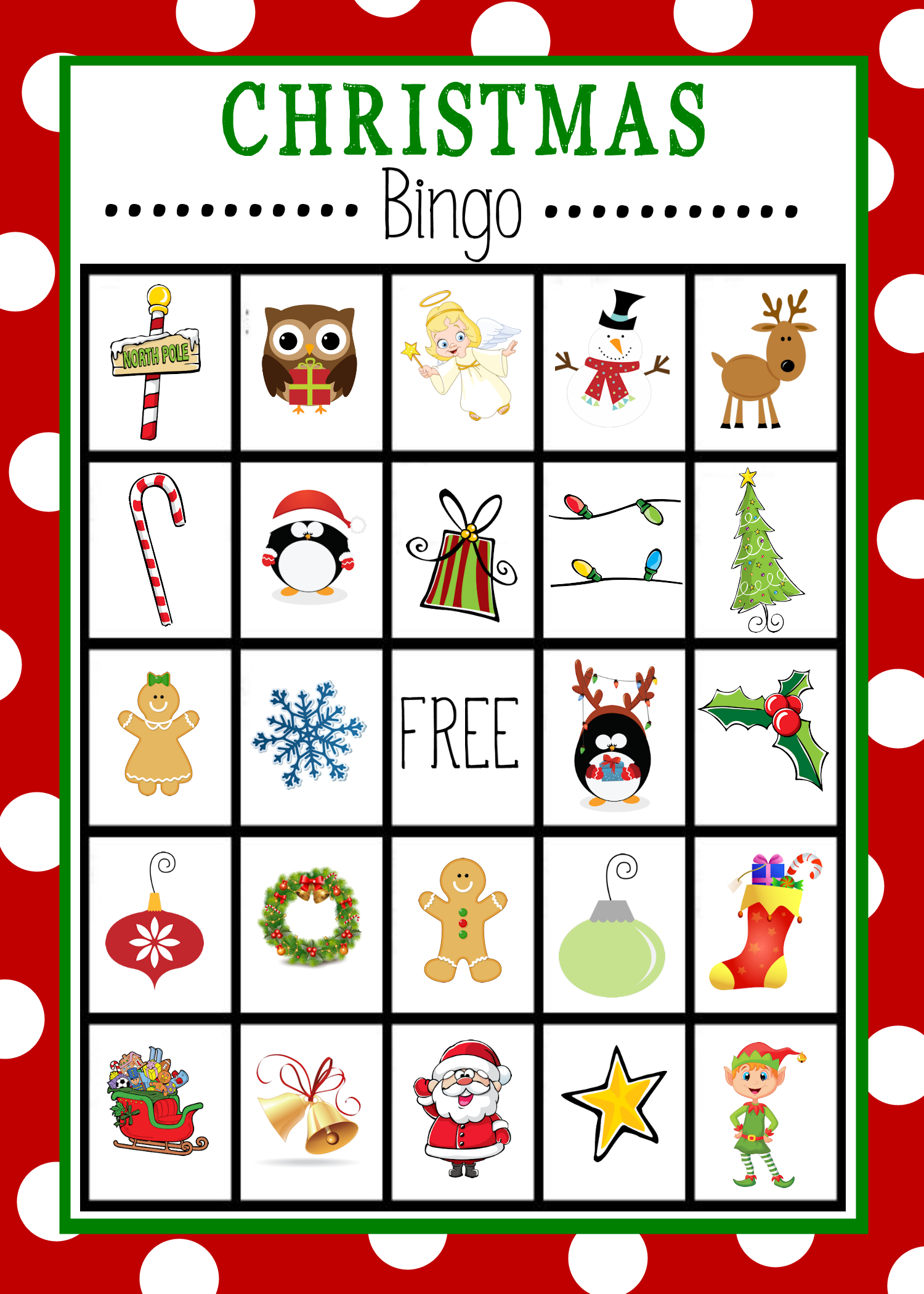 Christmas Bingo - Crazy Little Projects within Free Printable Christmas Bingo Printable