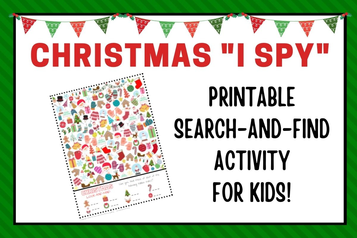 Christmas I Spy Activity Printable Sheet – The Wild, Wild West throughout Christmas Seek and Find Printables