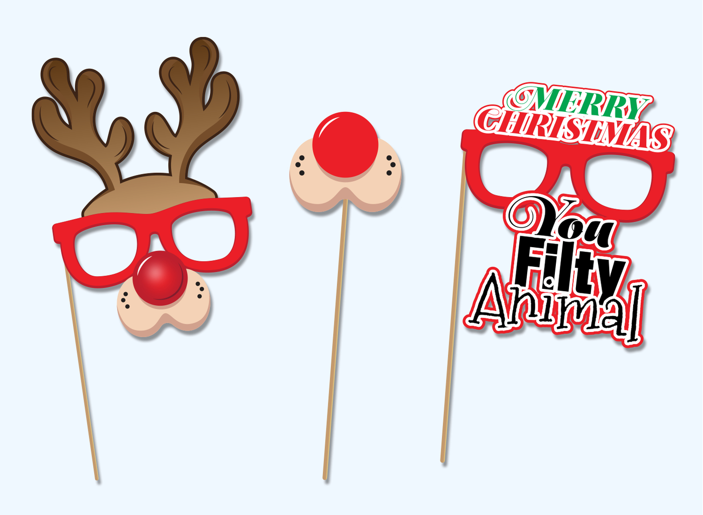 Christmas Printable Props, Photo-Booth Props, Christmas Photo in Christmas Printable Photo Booth Props