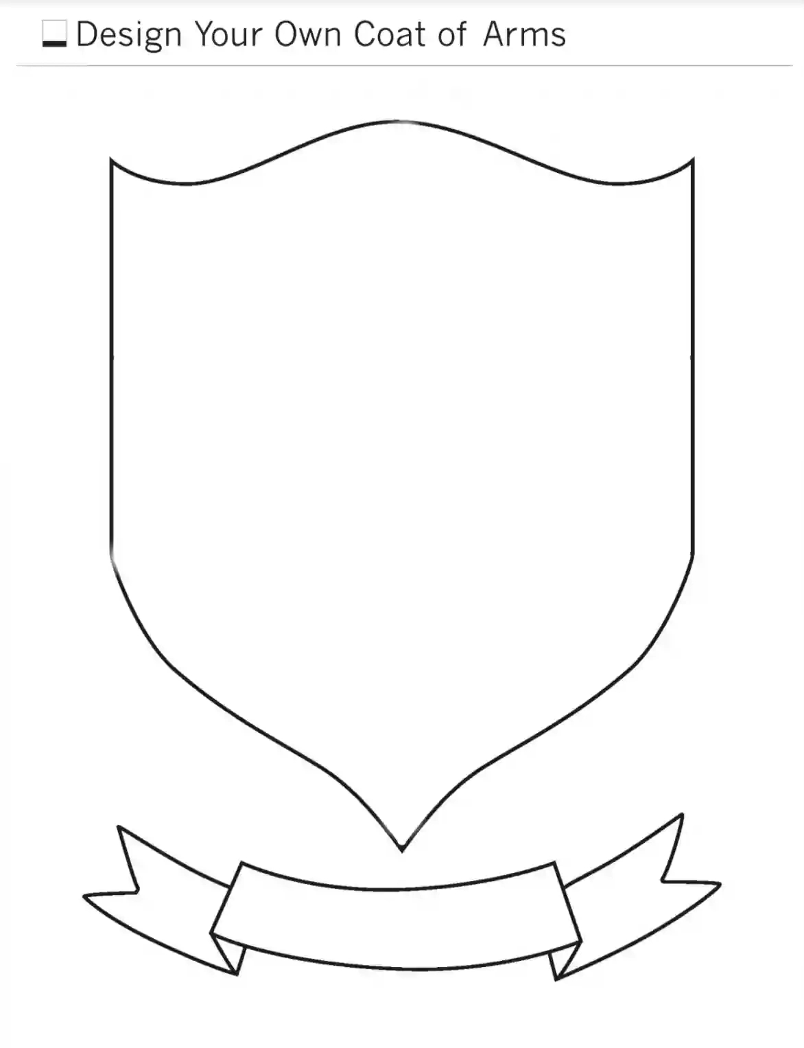 Coat Of Arms Template ≡ Fill Out Printable Pdf Forms Online with regard to Printable Coat of Arms Symbols