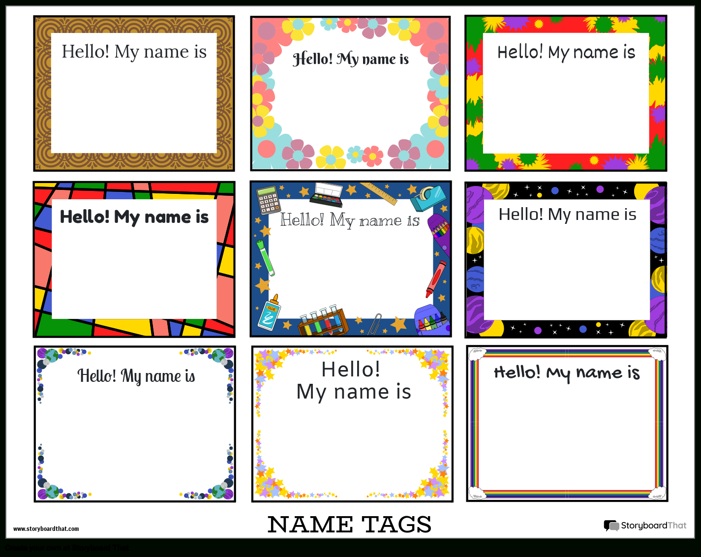 Create Custom Name Tag Templates - Online Maker - Worksheets Library with regard to Name Tag Maker Free Printable