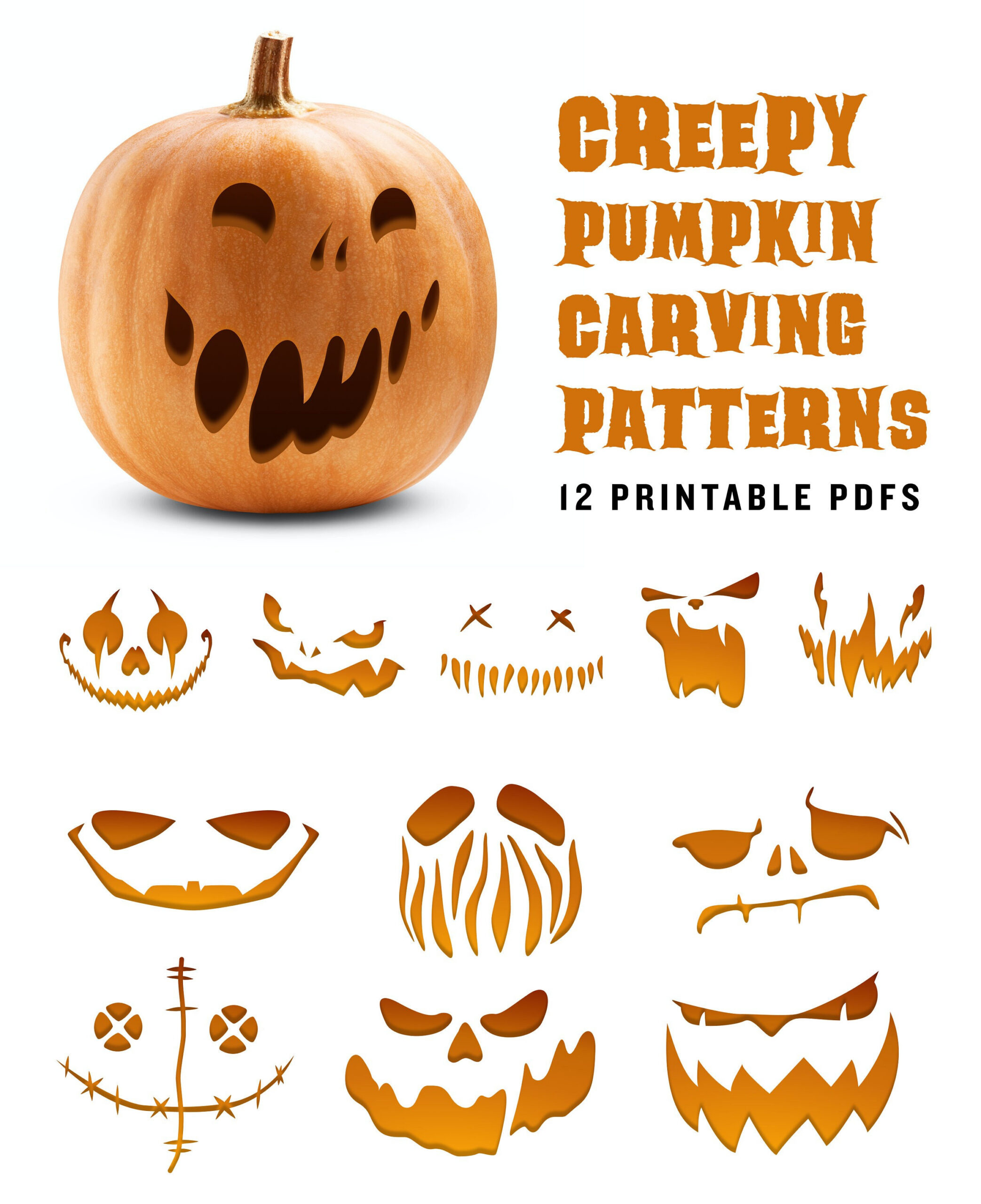 Creepy Pumpkin Carving Patterns | Scary Jack-O-Lantern Printable with regard to Cool Printable Pumpkin Carving Patterns