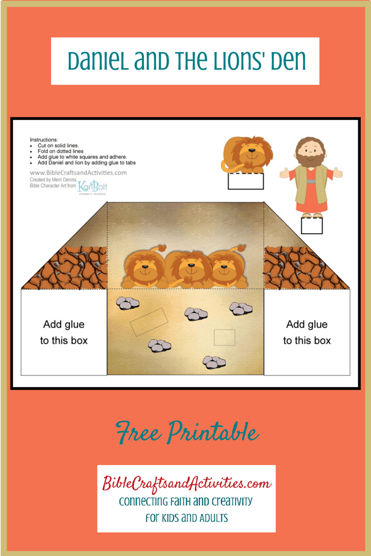 Daniel And Lions Craft-Bible Crafts And Activities for Daniel And The Lions Den Printable Craft