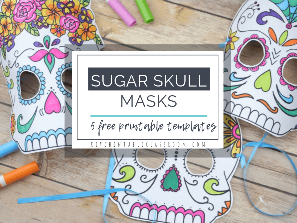 Day Of The Dead Masks- Free Printable Sugar Skull Masks - The pertaining to Day of Dead Printable Masks