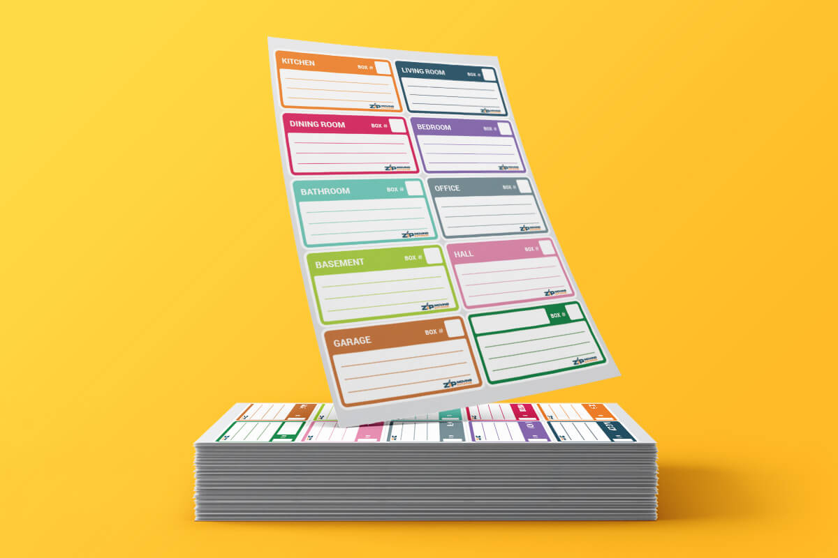 Diy Free Printable Moving Labels | Zip Moving & Storage intended for Printable Labels For Moving Boxes