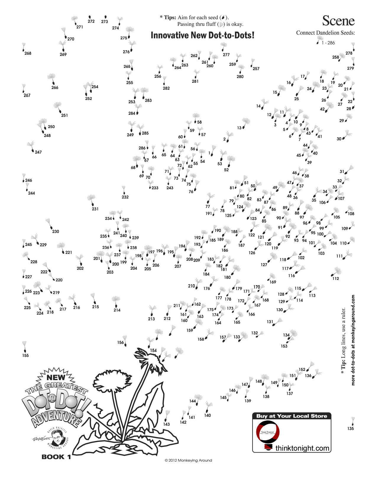 Downloadable Dot-To-Dot Puzzles intended for Dot to Dot For Adults Printables