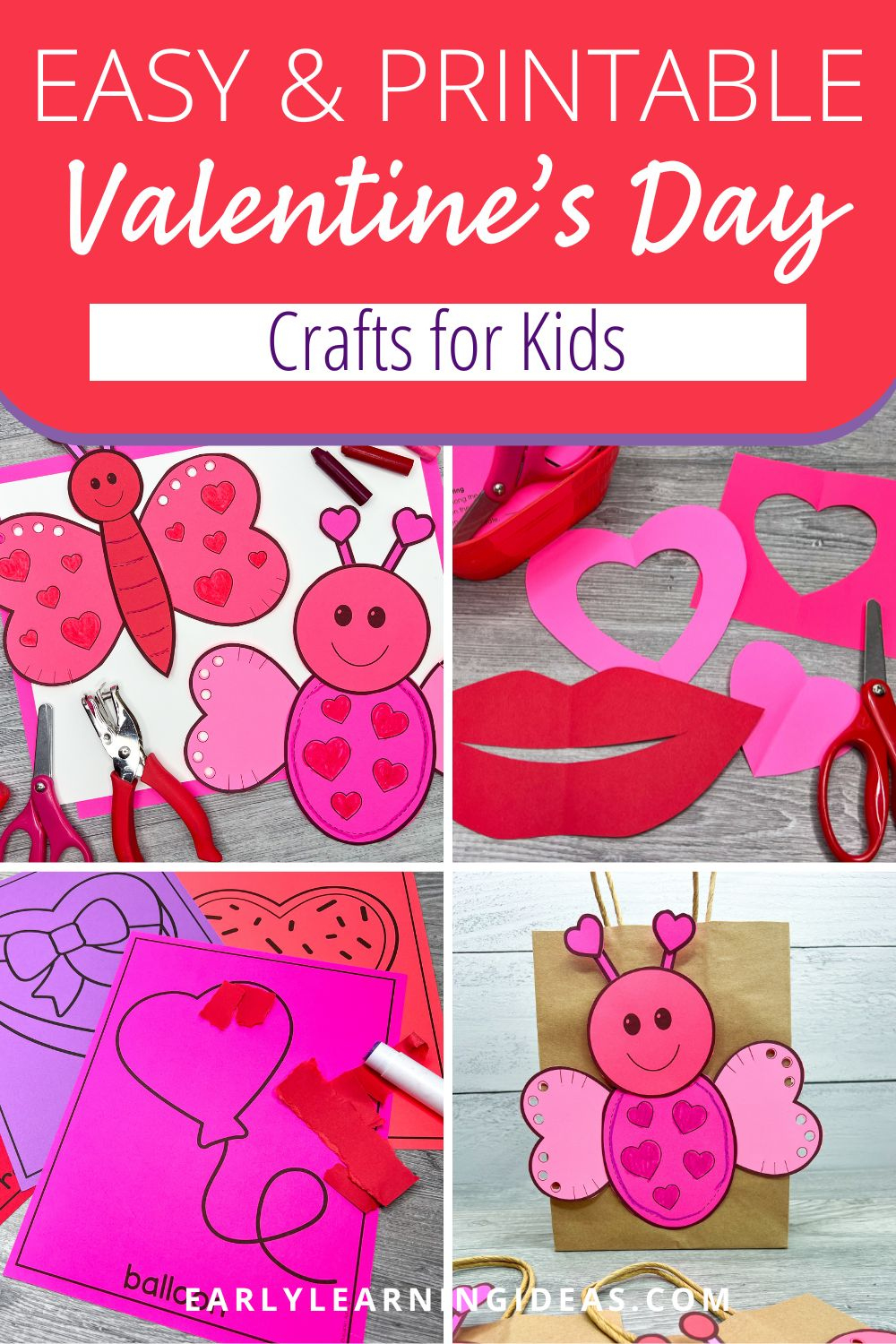 Easy Printable Valentine Crafts For Every Classroom: Perfect For throughout Valentine'S Day Printable Crafts