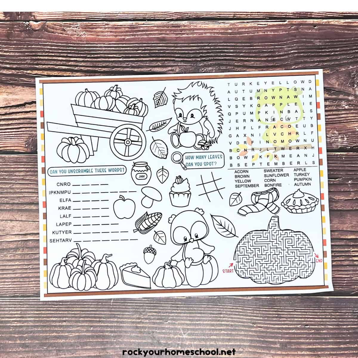 Fall Activity Worksheet To Celebrate The Season With Kids (Free regarding Free Printable Fall Activity Pages