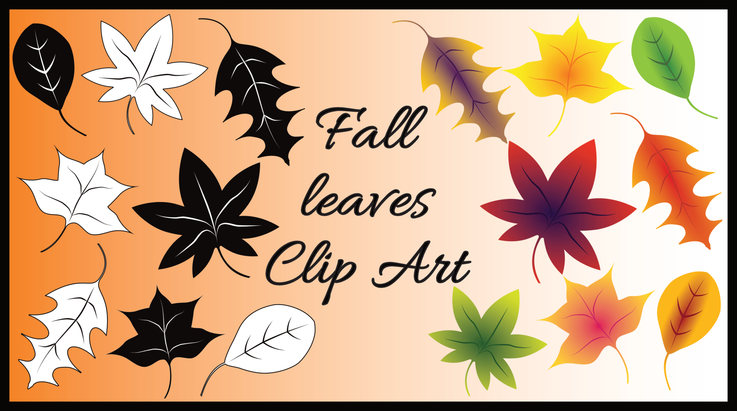 Fall Leaves Clip Art - A Free Clip Art Bundle That'S Too Good To Miss! intended for Free Printable Fall Clip Art