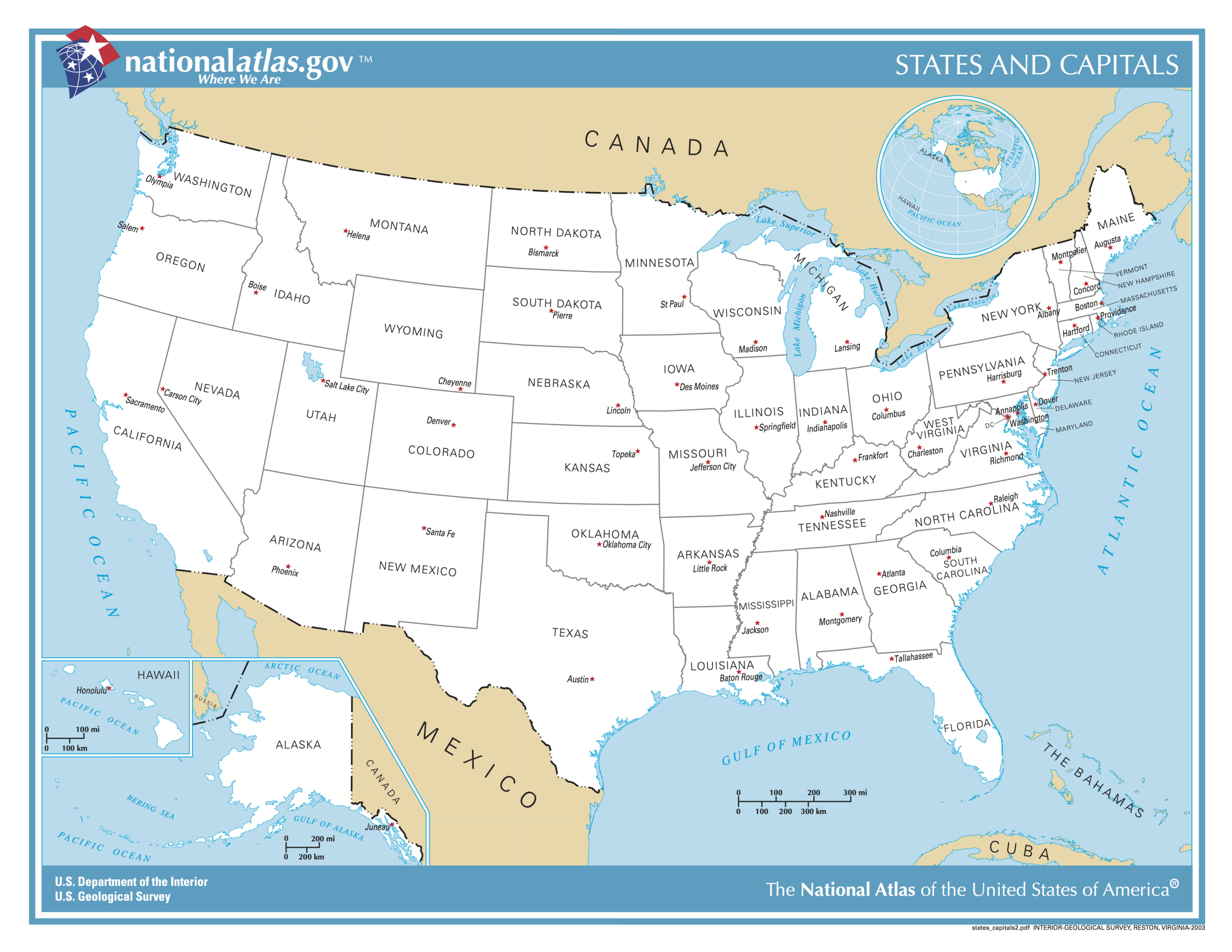 File:us Map - States And Capitals - Wikimedia Commons throughout Printable Us Map With States And Capitals