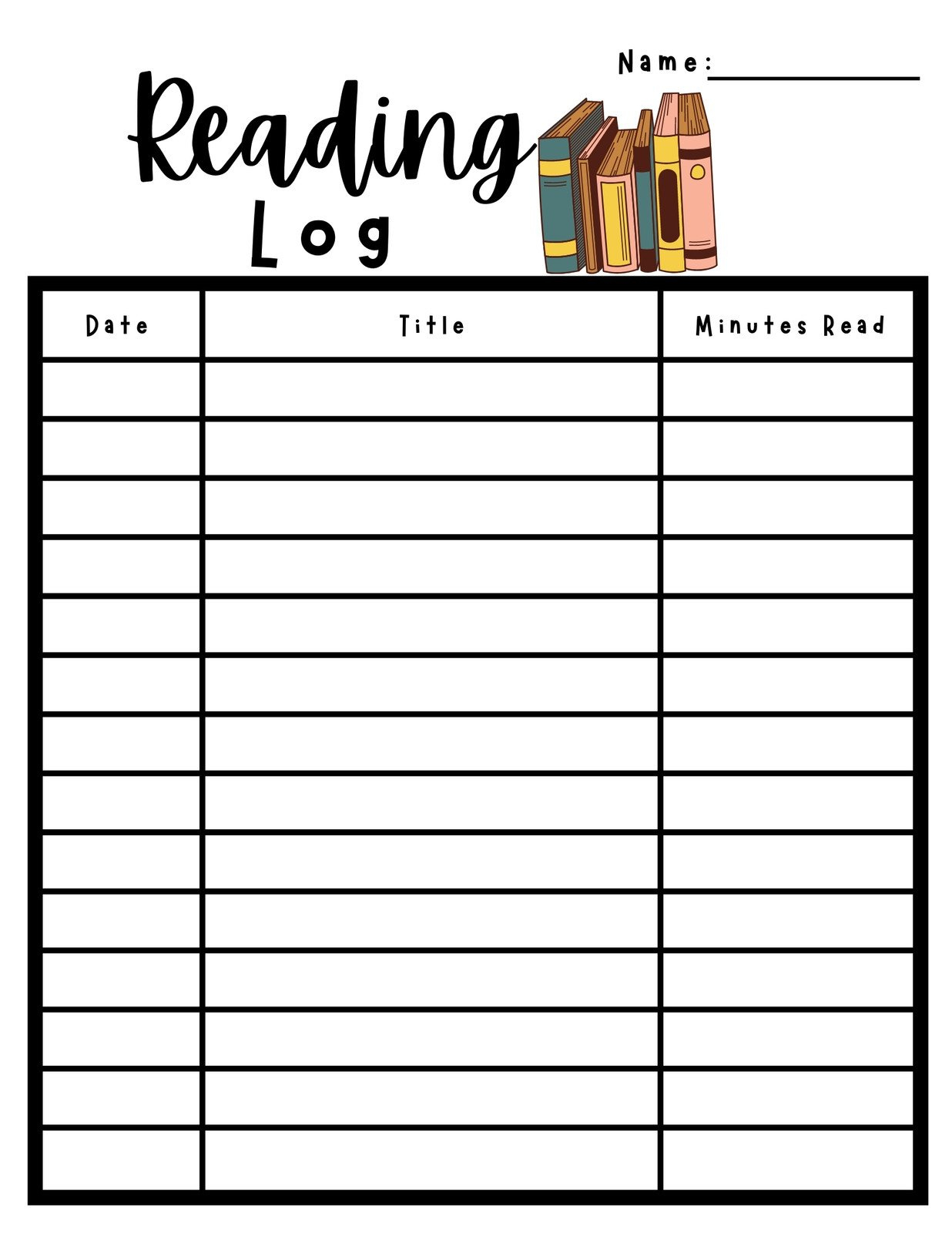 Free And Customizable Reading Log Templates for Free Printable Reading Log For Adults