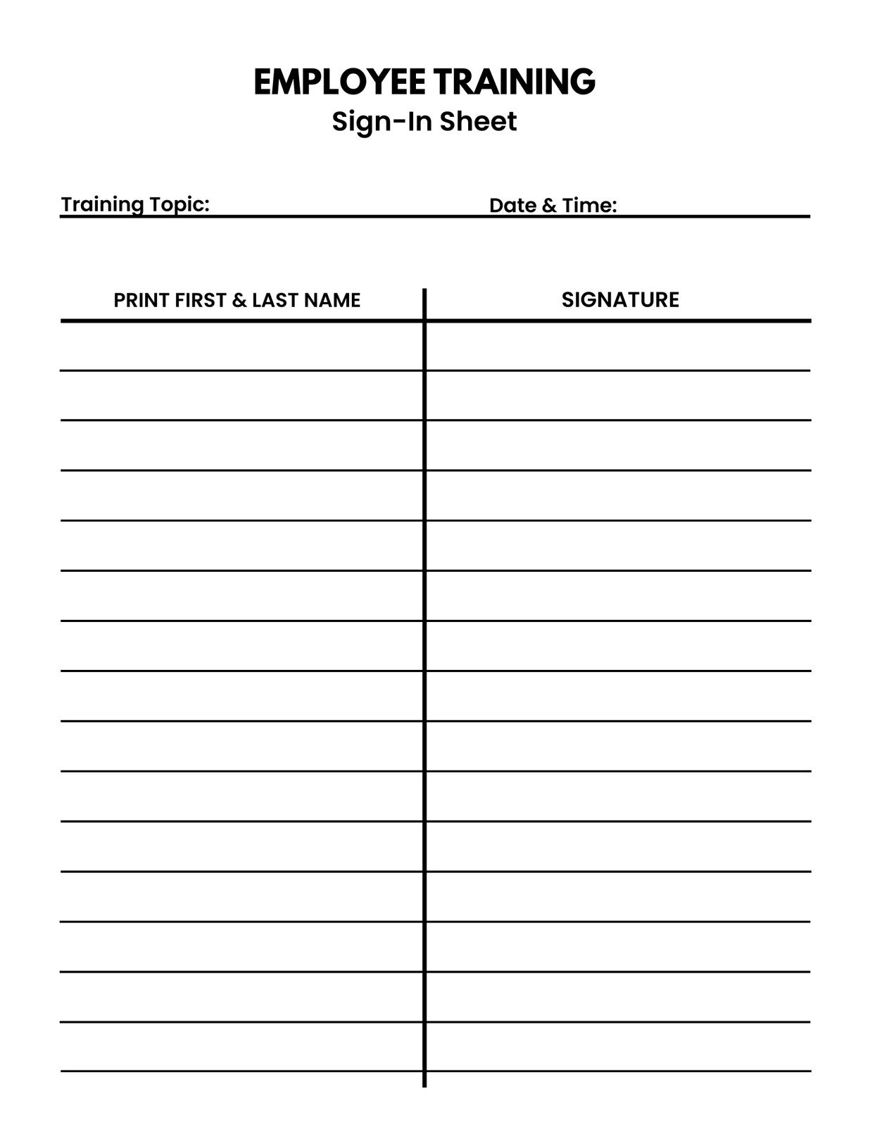 Free And Customizable Sign Up Sheet Templates with regard to Printable Sign Up Sheet Template