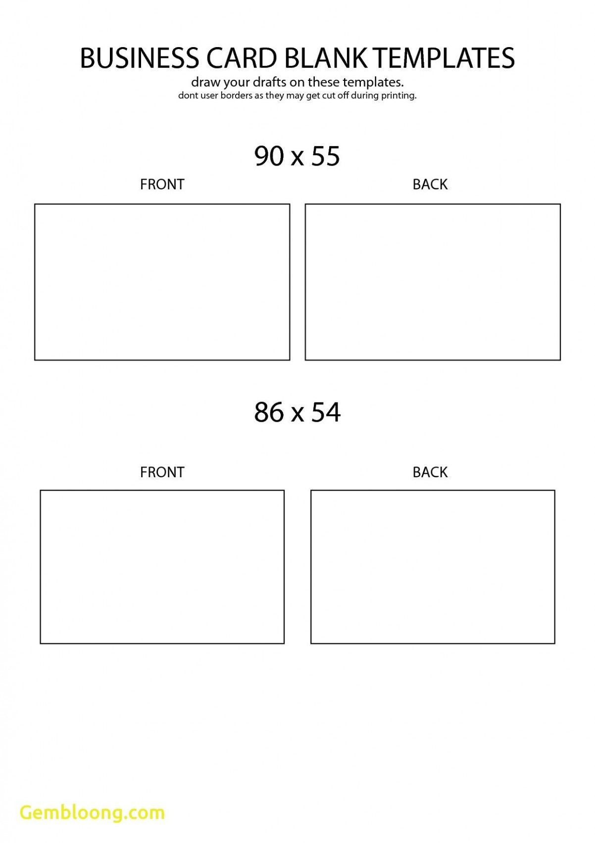 Free Blank Business Card Template Front And Back Design For Free throughout Blank Business Card Templates Free Printable
