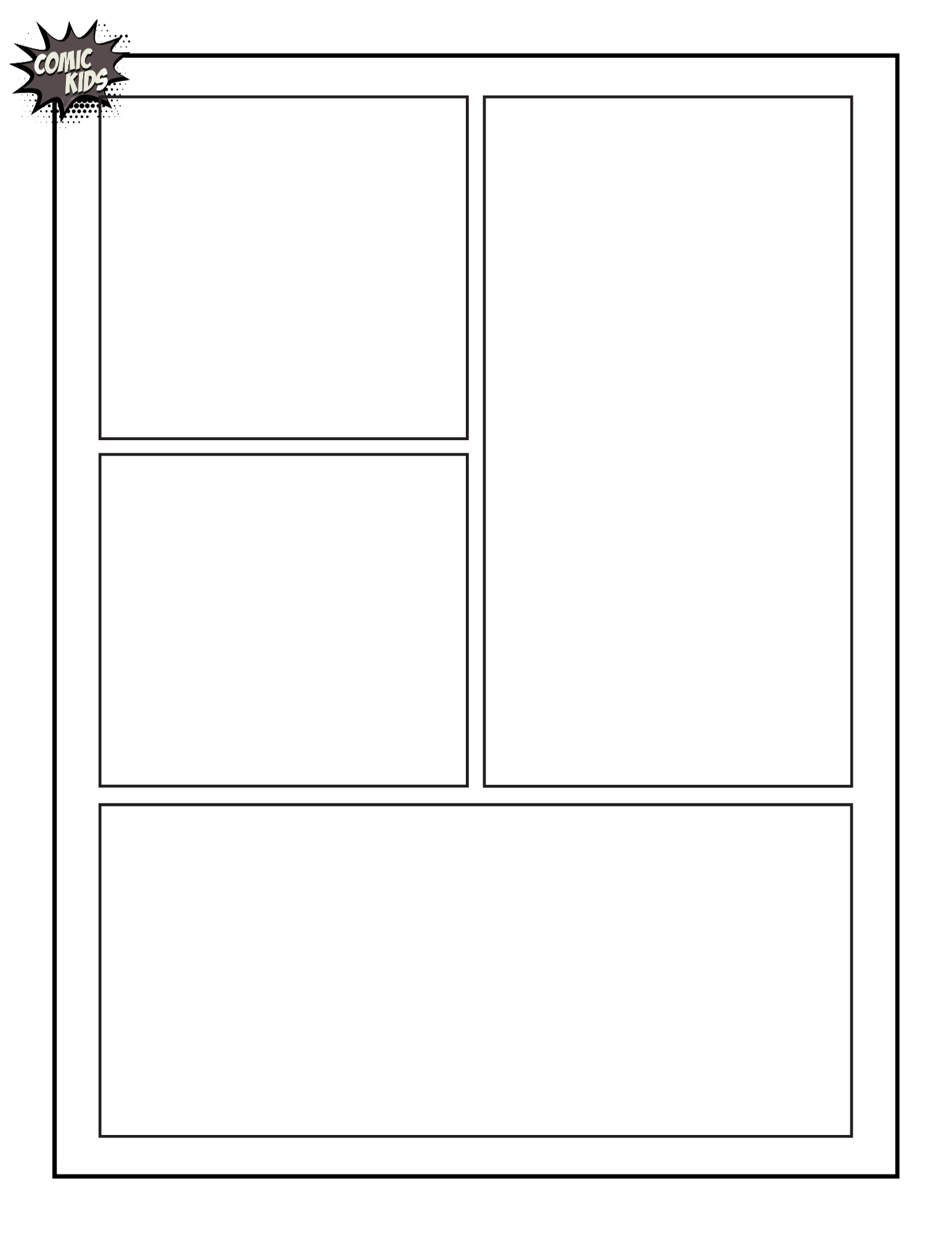 Free Blank Comic Pages And Comic Bubble Ideas To Create Your Own with regard to Free Printable Comic Book Templates