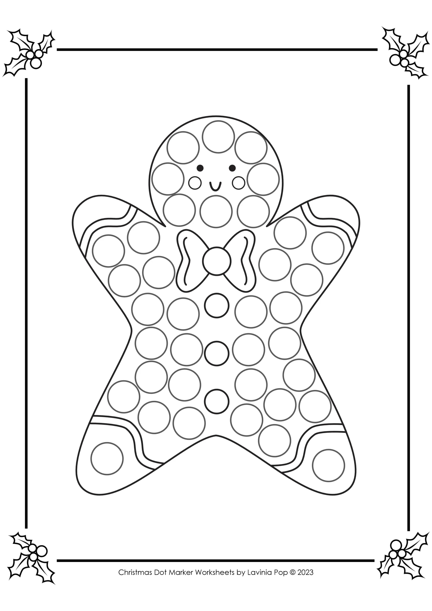 Free Christmas Dot Marker Fine Motor Pages | Do-A-Dot within Free Printable Dot Marker Pages
