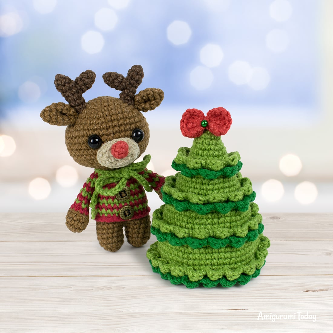 Free Christmas Tree Crochet Pattern - Amigurumi Today in Free Printable Christmas Crochet Patterns