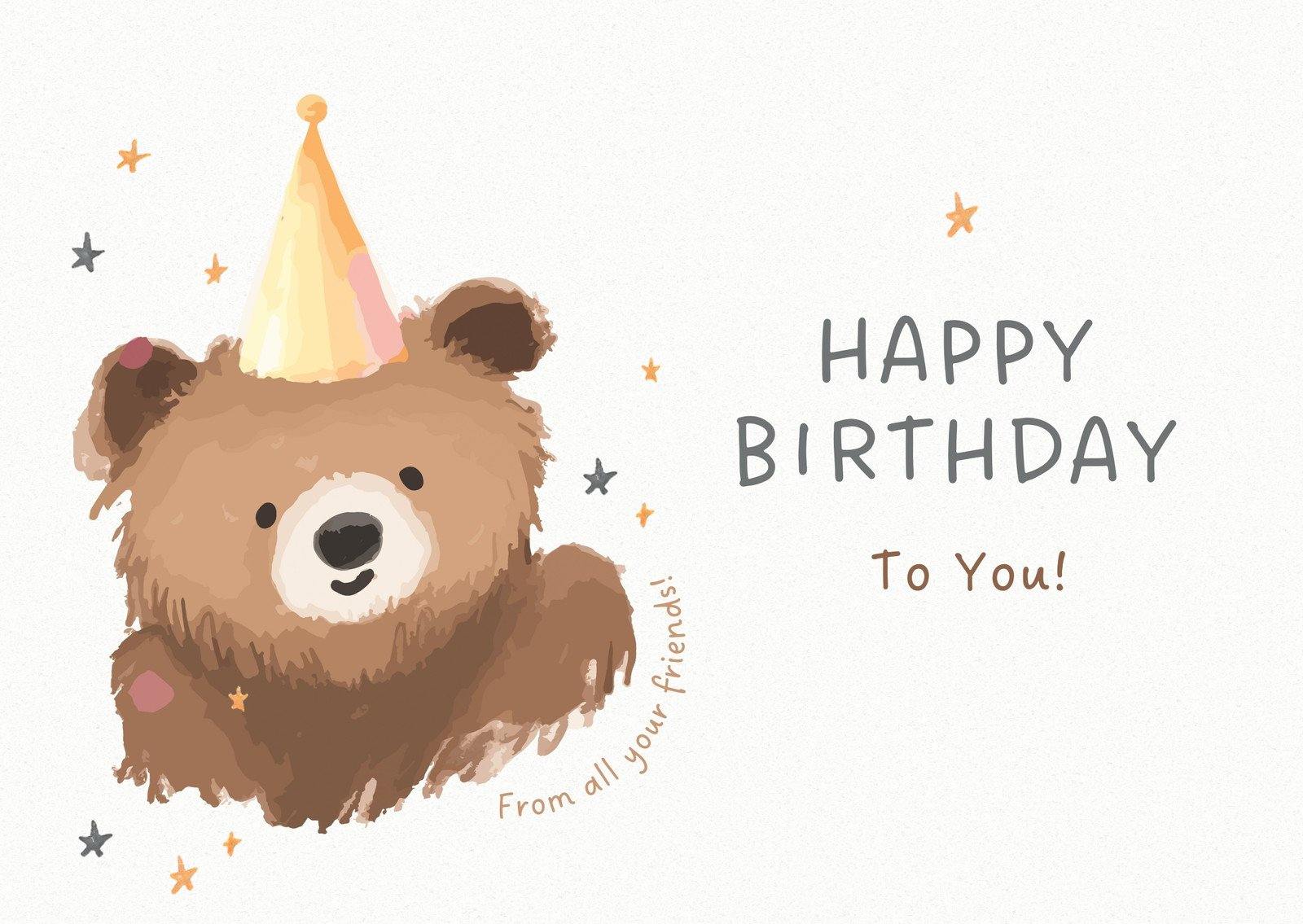 Free, Custom Printable Birthday Card Templates | Canva in Birthday Cards Online Free Printable