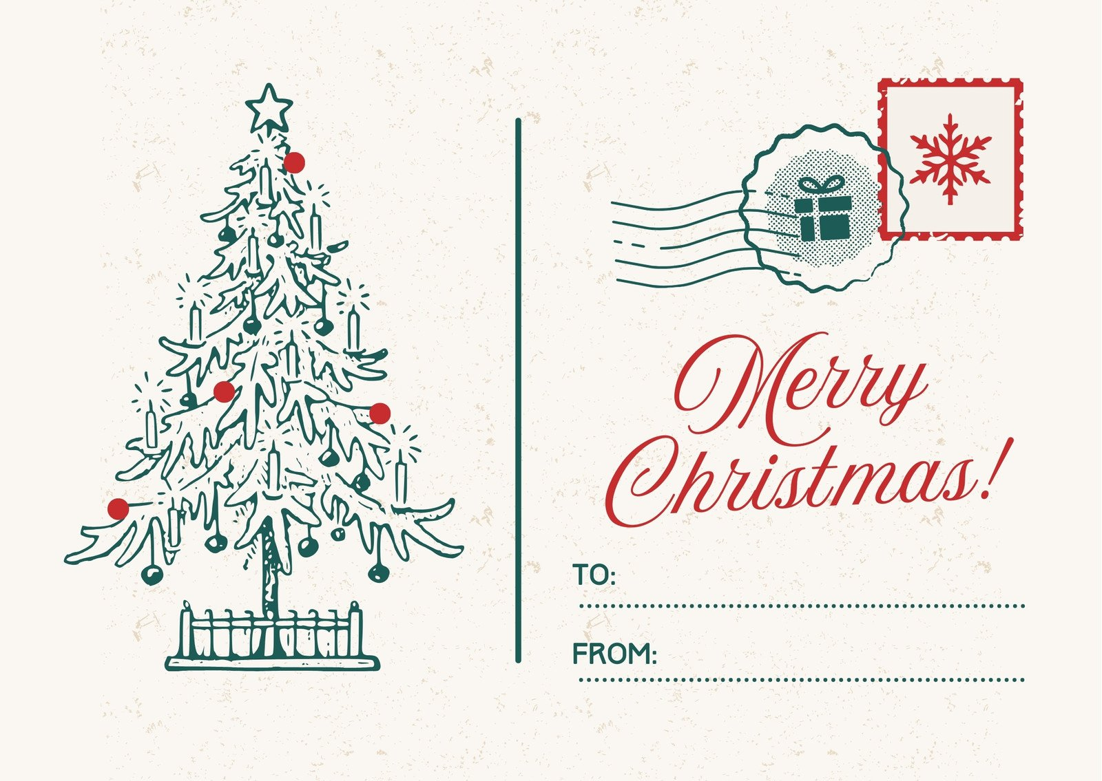 Free Custom Printable Christmas Card Templates | Canva with Downloadable Free Printable Christmas Card