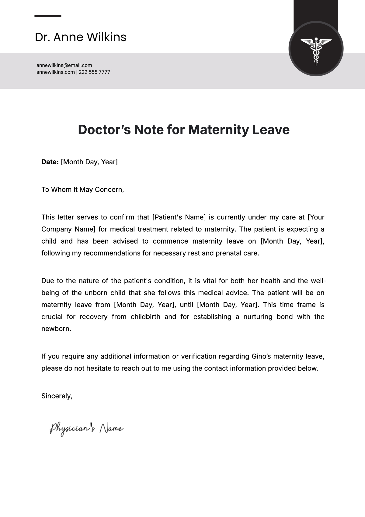 Free Doctor Note Templates To Edit Online in Doctor Note For Work Printable