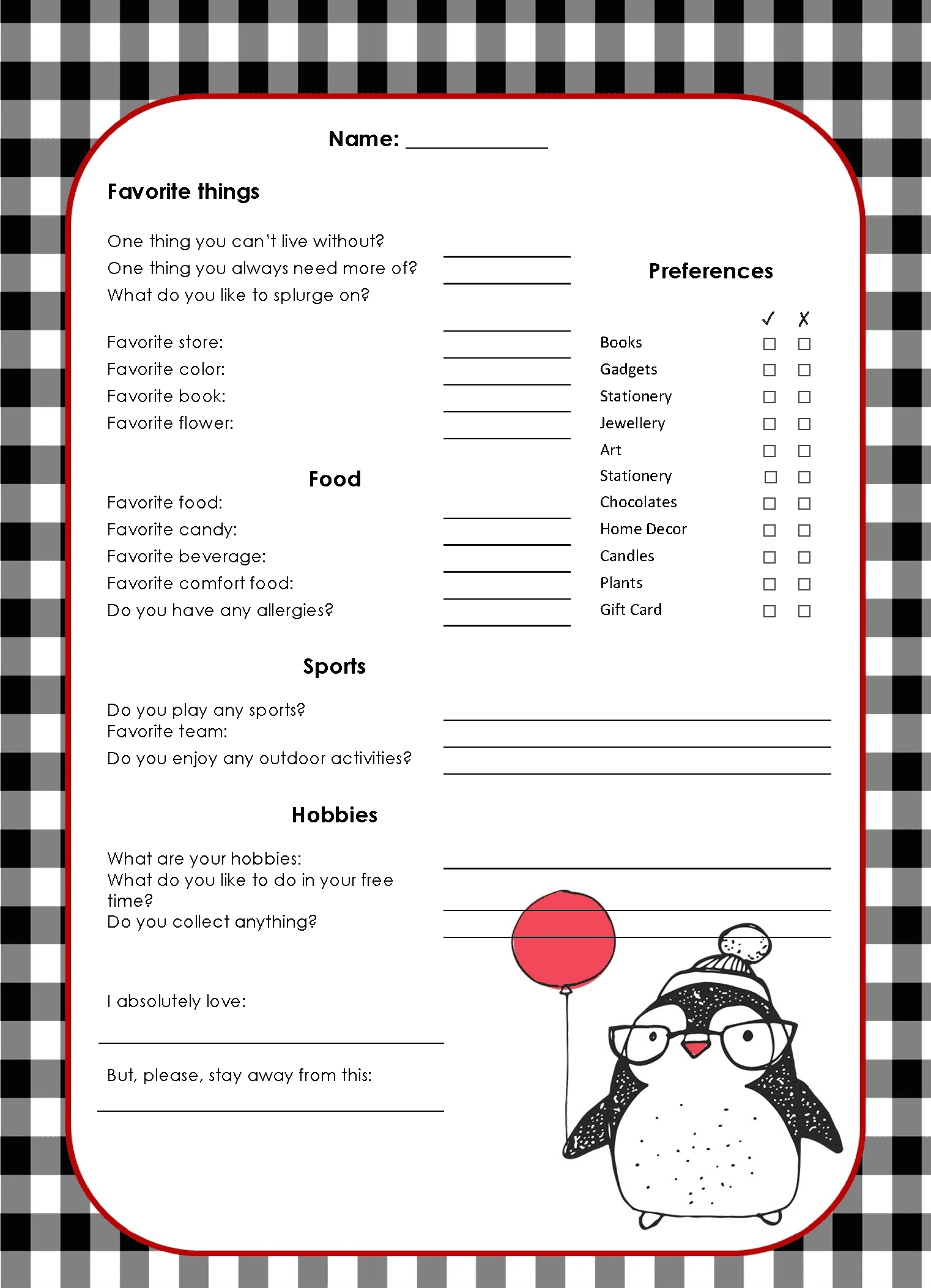 Free Editable Secret Santa Form Template with regard to Free Printable Secret Santa Form Printable