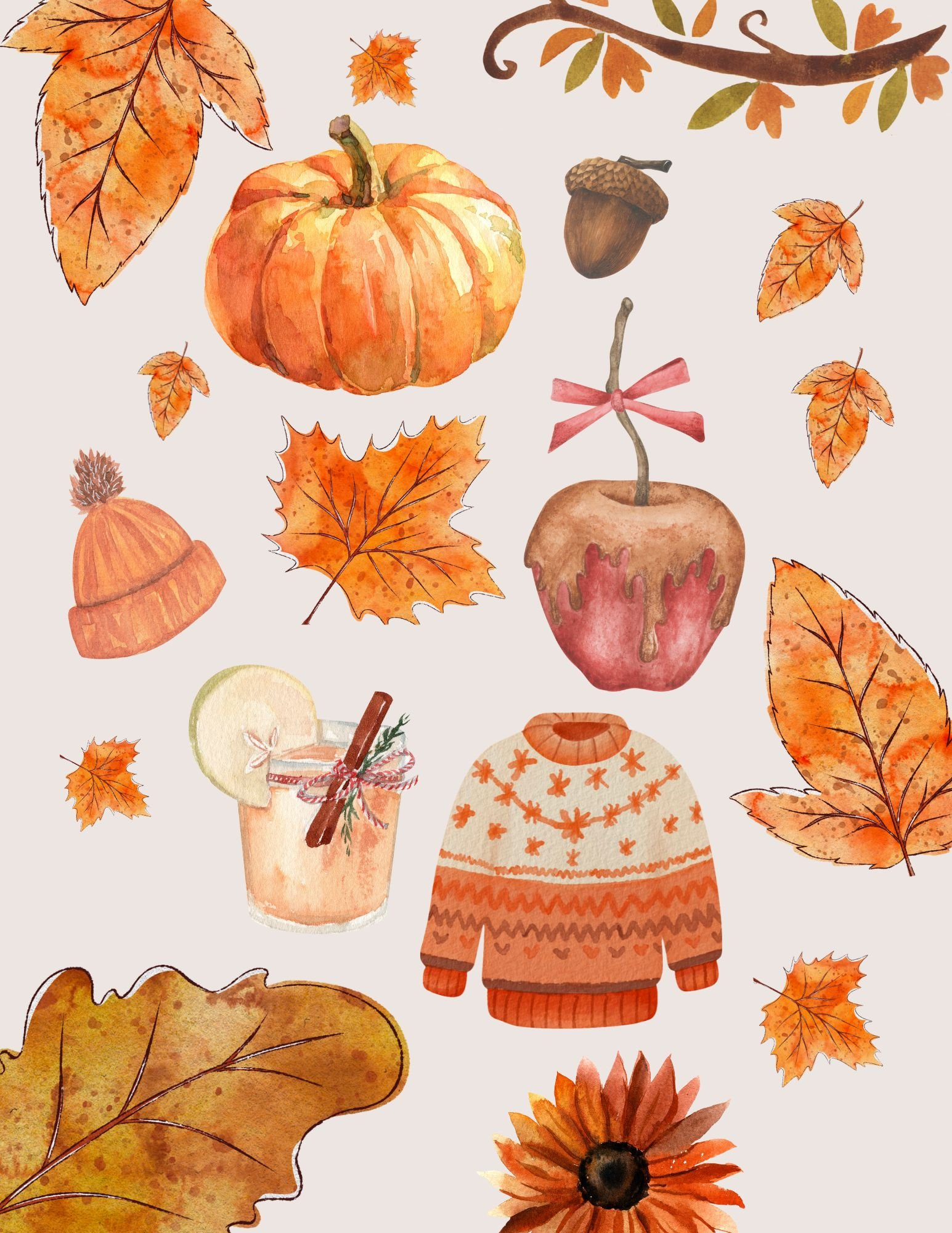 Free Fall Printable Decor - Handmade Farmhouse with Free Printable Fall Clip Art
