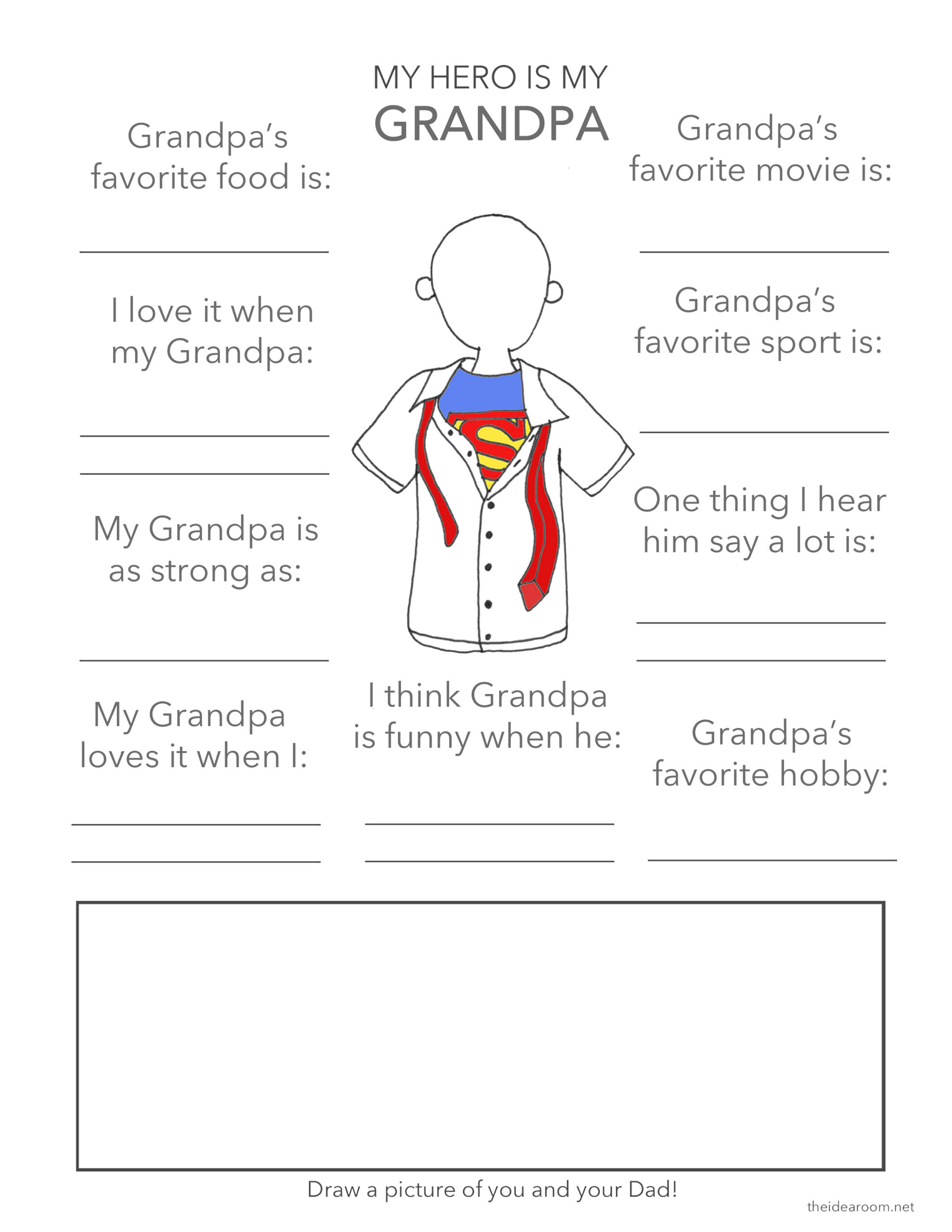 Free Father'S Day Printable Fun Fact Sheet with Father'S Day Free Printables