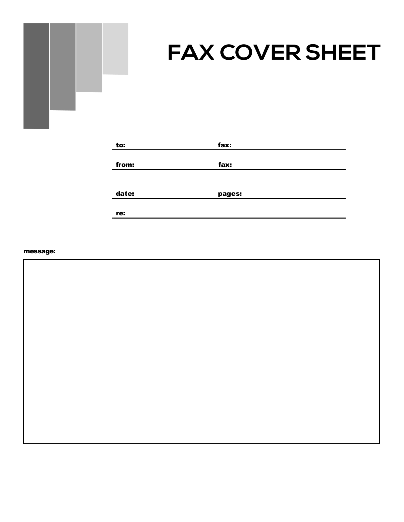 Free Fax Basic Cover Sheets | Faxburner within Printable Fillable Fax Cover Sheet Template