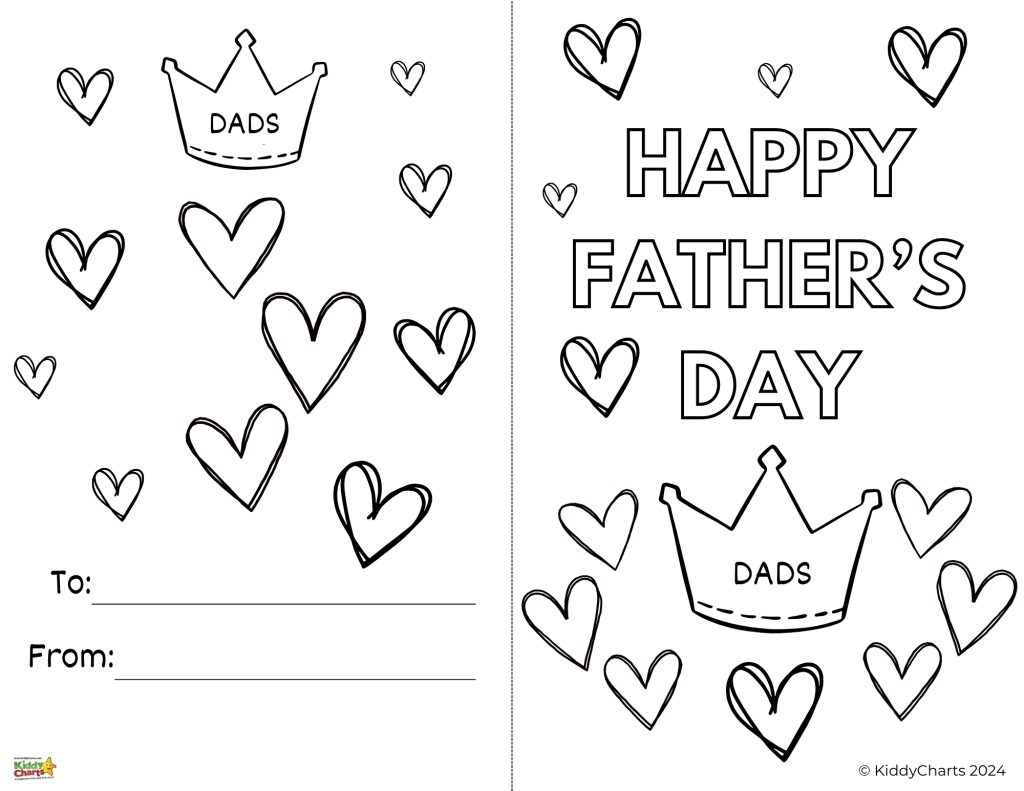 Free Happy Father'S Day Printable Cards To Color In in Free Fathers Day Card Printables